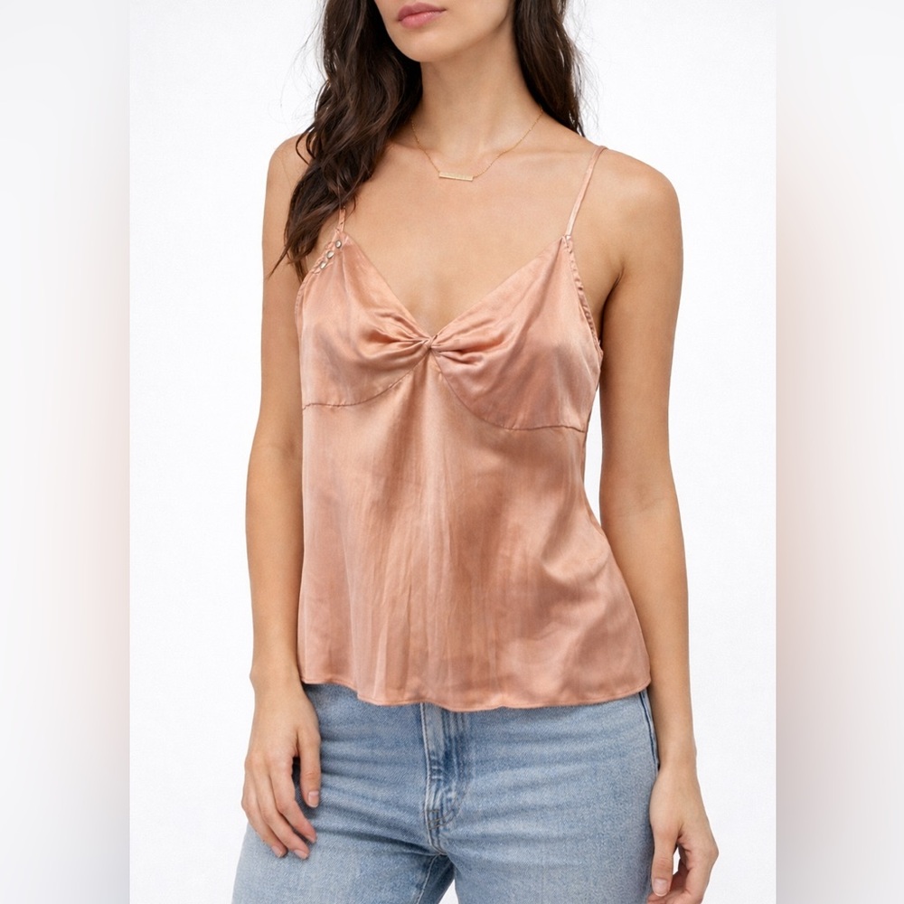NWT RARE Vintage Y2K Parasuco Pink Satin Top